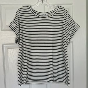 Amalli Talli Medium black and white striped shirt.